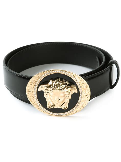 black medusa head versace belt|versace medusa buckle leather belt.